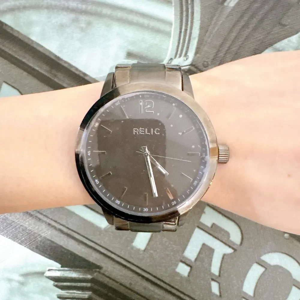 Relic by Fossil ZR77310 Men's Jamie Three-Hand Gunmetal Stainless Steel